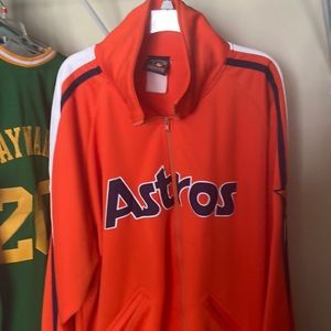 Official Cooperstown Collection Throwback Houston Astros Jacket. 3xl